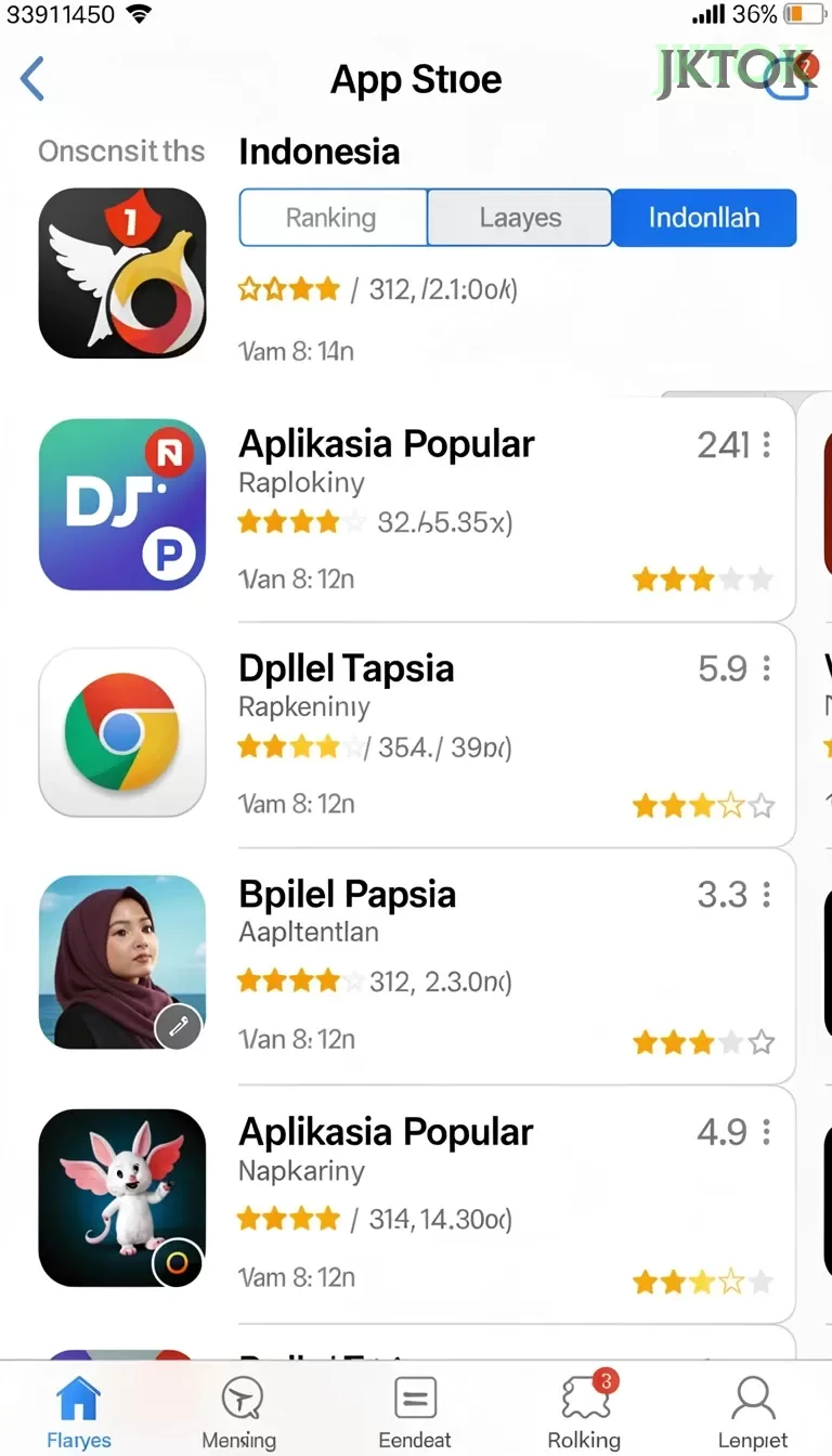 Cuplikan layar SVIP10 — menu navigasi