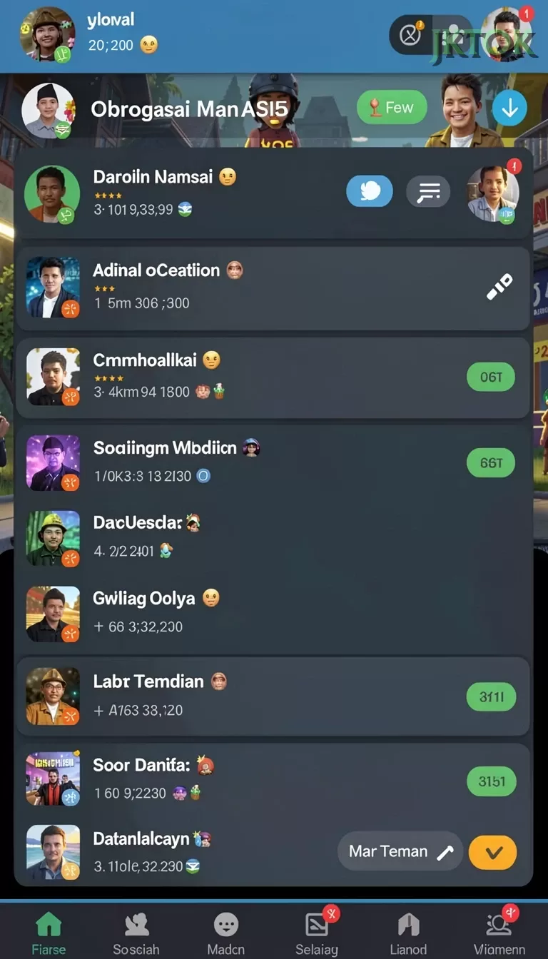 Cuplikan layar MANTRA55 — aktivitas